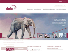 Tablet Screenshot of dohr-inkasso.de